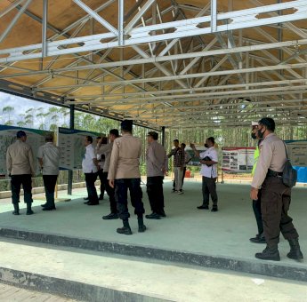 Satgas Ops Nusantara Polda Kaltim Gelar Pengamanan di Lokasi Titik 0 Geodesi IKN