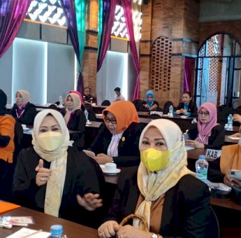 Erna Rasyid Taufan Hadiri Musprov PERWOSI Sulsel