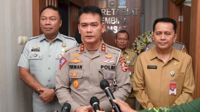 Kepala Korps Lalu Lintas (Korlantas) Polri Irjen Pol Firman Shantyabudi Saat Beri Keterangan Pers Terkait Integrasi Data Kendaraan (Foto: Istimewa)