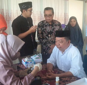 Fadli Ananda Bentuk Serambi Sehat Masjid di Minasa Upa, Warga Antusias Cek Kesehatan