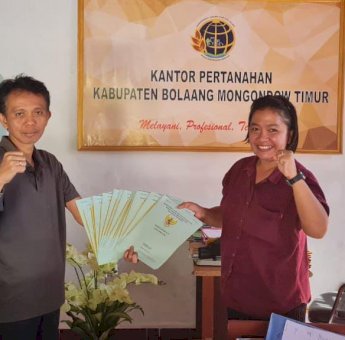 43 Aset PLN di Bitung dan Boltim Berhasil Terima Sertifikat BPN