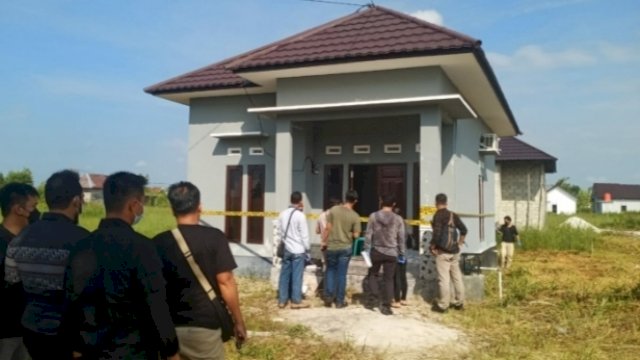 Rumah Tempat Kejadian oknum Polisi Gantung Diri.(Foto: Istimewa)