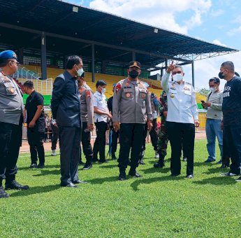 Taufan Pawe Ajak Kapolda Sulsel Berkeliling Cek Kesiapan Stadion Gelora BJ Habibie