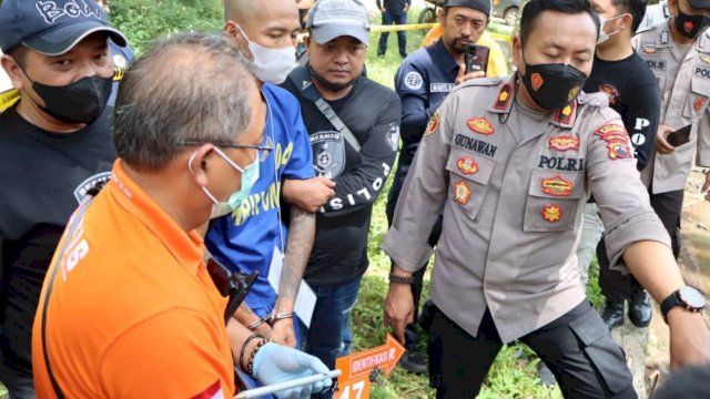 Polres Semarang Menggelar Rekonstruksi Kasus Mutilasi Ungaran (Foto: Bidhumas Polda Jateng)