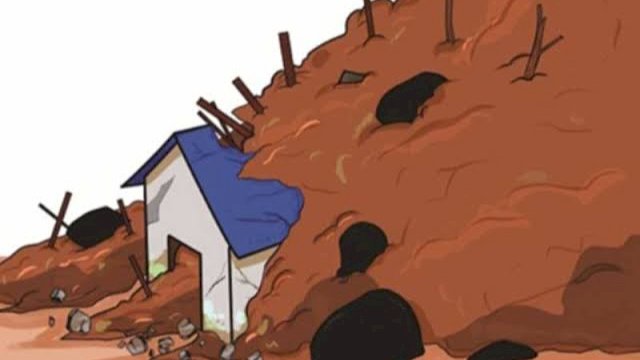 Ilustrasi Longsor. (Istimewa)