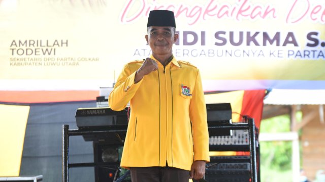 Andi Sukma mendeklarasikan diri bergabung ke Partai Golkar. (Foto: Istimewa)