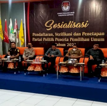 Gelar Sosialisasi, KPU Soppeng Libatkan Partai Politik