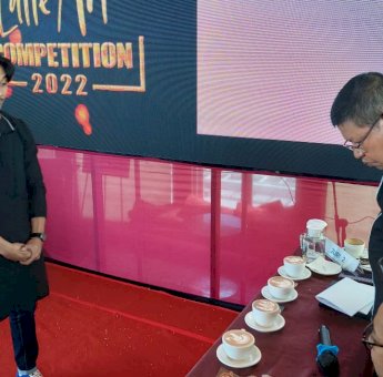 Puluhan Barista di Makassar Ramaikan Archipelago Latter Art Competition 2022