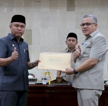 Bupati Serahkan Rancangan Perubahan KUA PPAS 2022 ke DPRD Luwu Timur