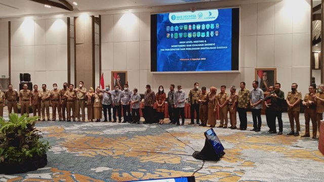 Monitoring dan Evaluasi TP2DD se-Sulawesi Selatan, Selasa (8/2/2022). (Istimewa)