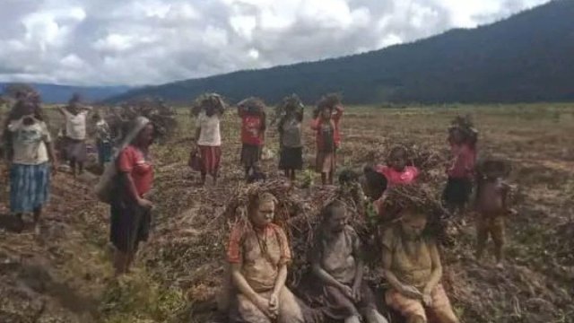 Kondisi warga di Distrik Kuyawage, Kabupaten Lanny Jaya, Provinsi Papua. (Istimewa)