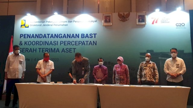 Serah Terima Aset&nbsp;dari Kementerian PUPR kepada Pemda. (Foto: Istimewa)