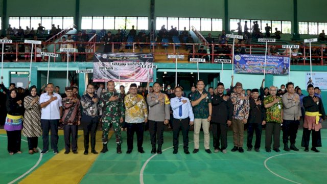 Pembukaan Kenuaraan Pencak Silat Kapolres Probolinggo Cup 2022. (Istimewa)