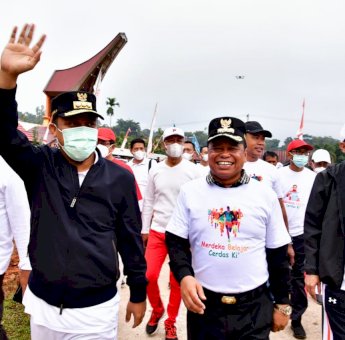 Bupati dan Pelajar Toraja Utara, Apresiasi Gerakan Anti Mager Inisiasi Gubernur Andi Sudirman