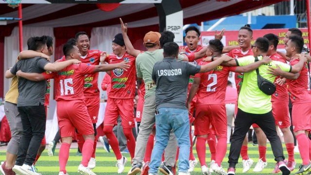 Lapas Narkotika Samarinda saat bertanding melawan Lapas Bontang. (Istimewa)