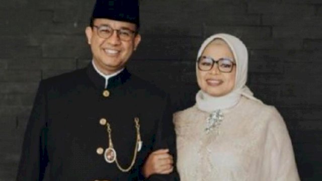 Gubernur DKI Jakarta Anies Baswedan, bersama Isterinya Fery Farhati. (Istimewa)