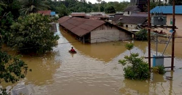 Banjir Rendam Tiga Kecamatan di Kabupaten Katingan, Ratusan Warga Terdampak