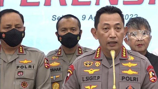 Kapolri Umumkan Tersangka Baru Kasus Pembunuhan Brigadir J Di Mabes Polri.(Istimewa)