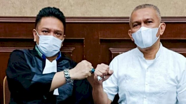 Anton Fadjar Alogo Siregar bersama kuasa hukumnya Zecky Alatas. (Ist)