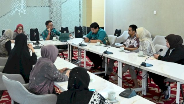 Rapat sosialisasi dan koordinasi yang digelar oleh Disnakertrans bersama Diskominfo-SP Sulsel, Kamis (11/08/2022). (Istimewa)