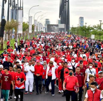 Indonesia Negara Termager di Dunia, Gubernur Sulsel Galakkan Anti Mager, Jalan 10 Ribu Langkah Tiap Hari