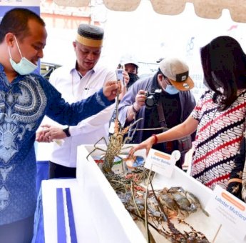 Gubernur Andi Sudirman Lepas Ekspor Komoditas Perikanan dan Kelautan Senilai Rp6,5 Miliar