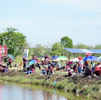 Ratusan Pegawai Kanwil Kemenkumham Sulsel Ramaikan Lomba Mancing Mania