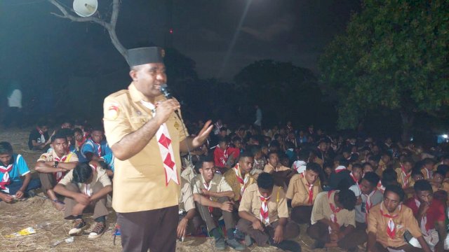 Agustinus Payong Boli, Ketua Kwartir Cabang Pramuka Flores Timur. (Foto Istimewa)