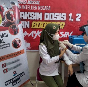 Masyarakat Makassar Antusias Ikut Vaksinasi BINDA Sulsel