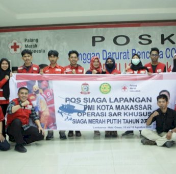 Ribuan Orang Akan Lakukan Pendakian Menyambut HUT RI ke-77, PMI Makassar Kirim 36 Relawan di Pos Siaga Merah Putih