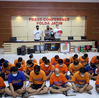 Polda Jatim Bongkar Tindak Pidana Perjudian, Amankan 500 Tersangka