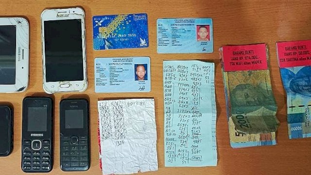 Barang Bukti Judi Togel Diamankan Polres Cilegon. (Foto:Istimewa)