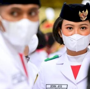 Ini Sosok I Dewa Ayu, Pembawa Baki Sang Saka Merah Putih Upacara HUT RI Ke 77 di Istana Negara