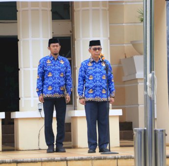 Bahri Suli Pimpin Upacara HUT RI ke-77 dan Hari Kesadaran Nasional Lingkup Pemkab Luwu Timur