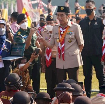 Presiden Jokowi Apresiasi Pelaksanaan Jambore Nasional Tahun 2022