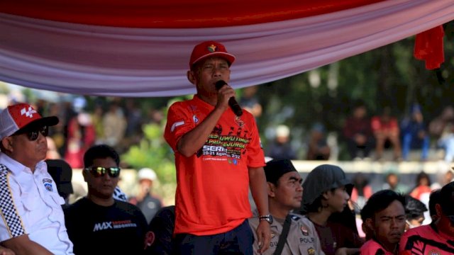 Anggota DPRD Luwu Timur, Najamuddin hadiri pembukaan Kejuaraan Daerah (Kejurda) Seri 3 Road Race IMI Sulsel Tahun 2022.