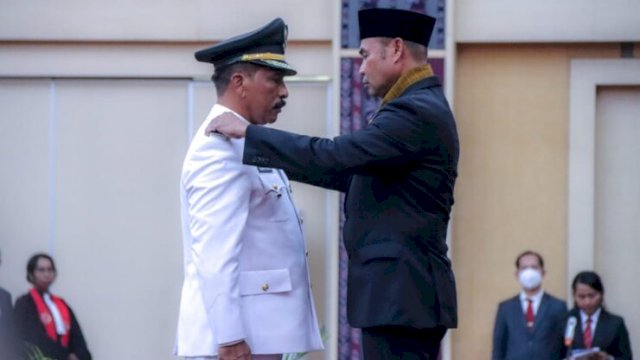 Gubernur NTT Lantik George Hadjoh Jadi Penjabat Walikota Kupang, Senin (22/08/2022). (Ist)