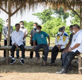 Presiden Jokowi Tinjau Lumbung Air Sukodono di Gresik, Ini Harapannya