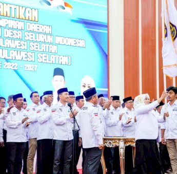 Pelantikan APDESI, Andi Sudirman Minta Kepala Desa se-Sulsel Konsen Penurunan Stunting dan ATS