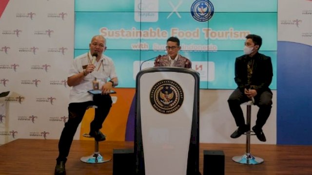 Menparekraf Sandiaga Uno Dalam Peluncuran Sustainable Food Tourism (Istimewa)