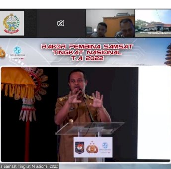 Gubernur Andi Sudirman Jadi Narasumber Rakor Pembina SAMSAT Tingkat Nasional 2022