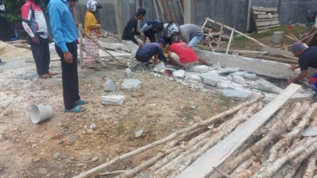 Lokasi bangunan yang runtuh mengakibatkan dua pekerja tewas. (Ist)