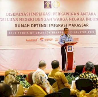 Kanwil Kemenkumham Sulsel Edukasi Konsekuensi Perkawinan Campuran