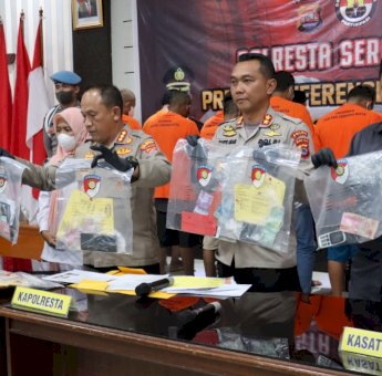 Polresta Serang Kota Bekuk 18 Orang Pelaku Judi Online