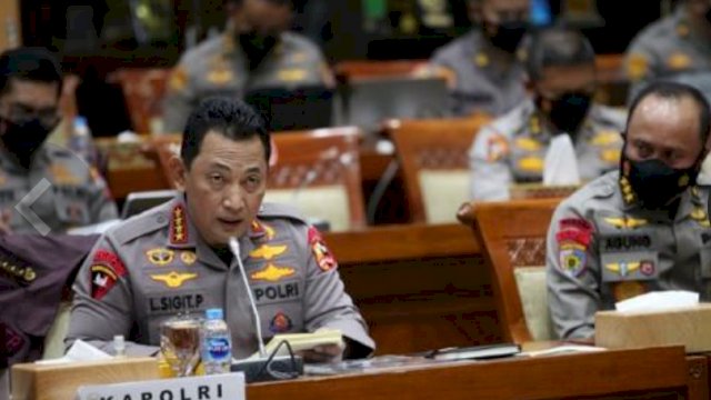 Kapolri Jenderal pol Listyo Sigit Prabowo Dalam RDP Dengan Komisi III DPR (Foto:Istimewa)