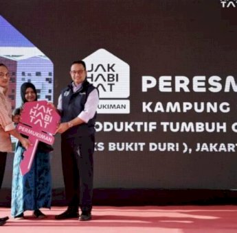 Gubernur Anies Baswedan Resmikan Kampung Susun Produktif Tumbuh Cakung