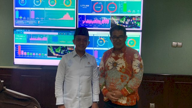 Menteri Investasi/Kepala Badan Koordinasi Penanaman Modal (BKPM) Bahlil Lahadalia Bersama Pj Gubernur Sulbar Akmal Malik.(Istimewa)