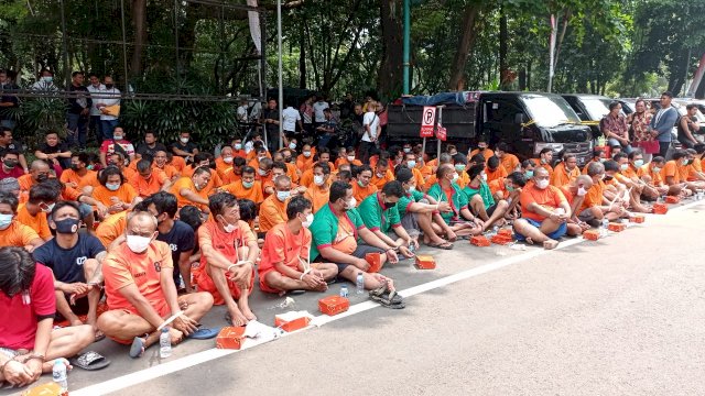 875 Tersangka Kejahatan Judi, Narkoba dan Miras Ditangkap Tim Polda Metro Jaya (Foto: Wahyu Widodo republiknews.co.id)