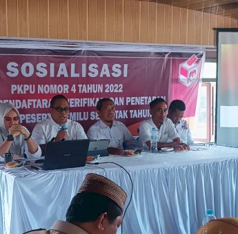 Tahapan Awal Pemilu 2024, KPU Parepare Sosialisasikan PKPU Nomor 4 Tahun 2022