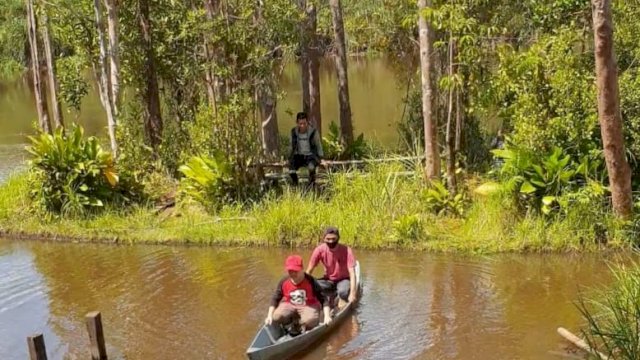 Lokasi Pulau begansar yang terletak di Kecamatan Bunut Hilir, Kabupaten Kapuas Hulu, Kalimantan Barat. (Istimewa)